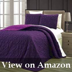 Light Purple Reversible Embossed Comforter Review