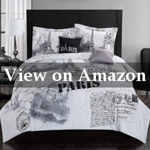 eiffel tower comforter set