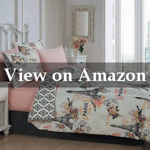 paris full size comforter set in noir style
